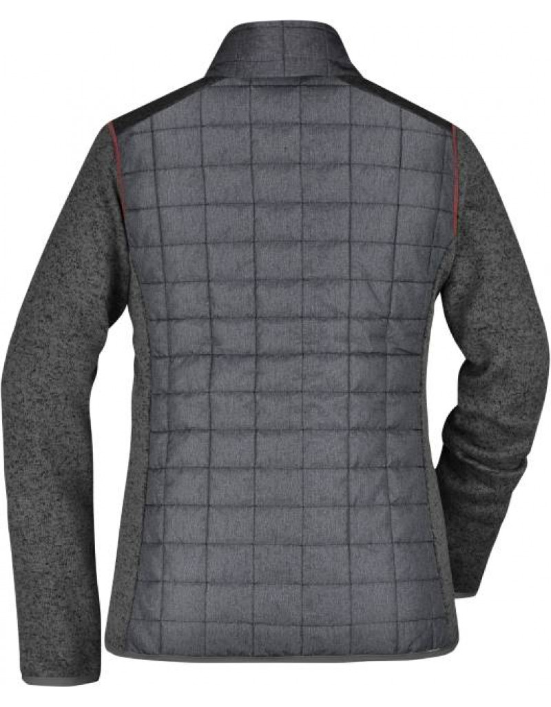 Jachetă hibridă tricotată pentru femei, fără glugă